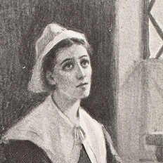 Anne Bradstreet portrait drawing (posthumous)