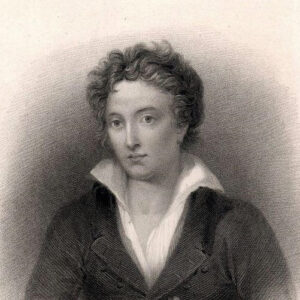 Portrait engraving of Percy Bysshe Shelley