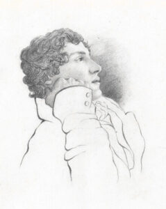 John Keats pencil portrait 