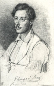 Pencil portrait of Edward Lear